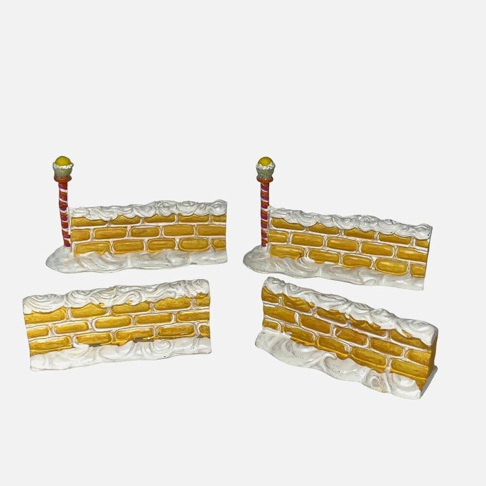 Lemax Sugar 'n Spice Frosted Wafer Wall Set Christmas Holiday Decor